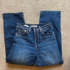 Levi's Ribcage Straight Ankle Jeans Size 27